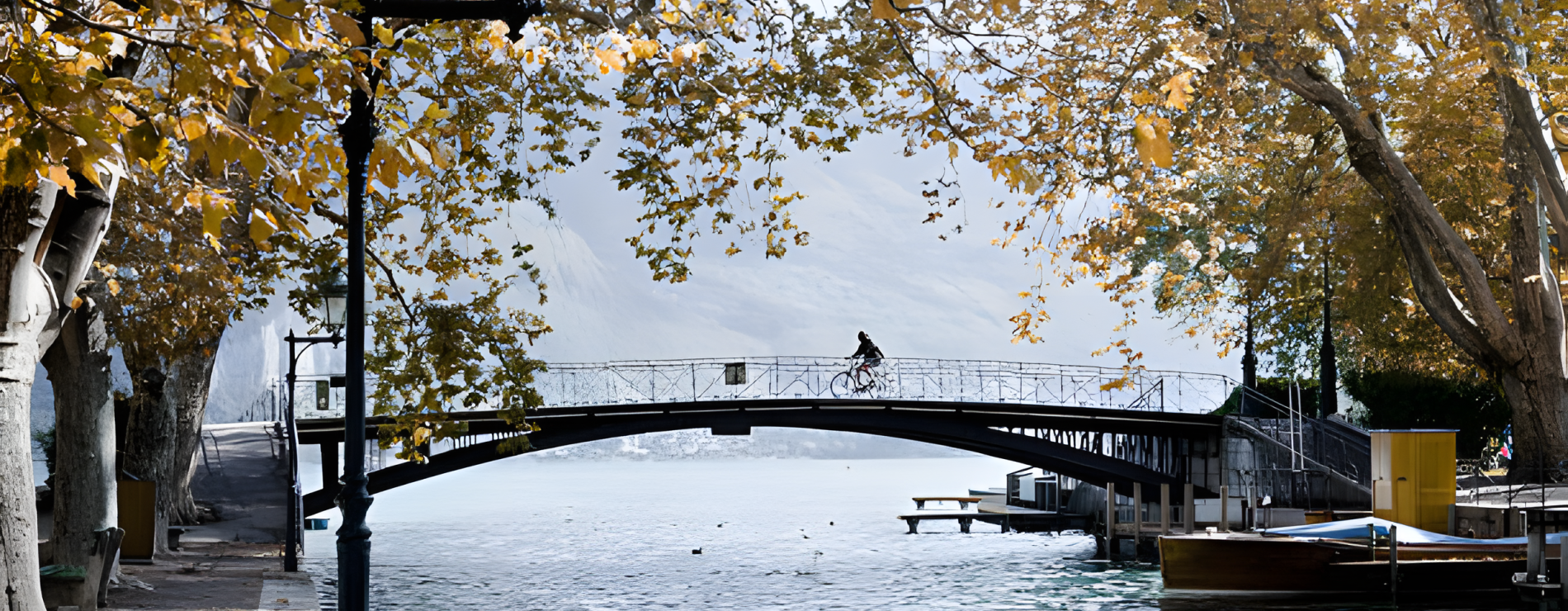Annecy lake bridge
